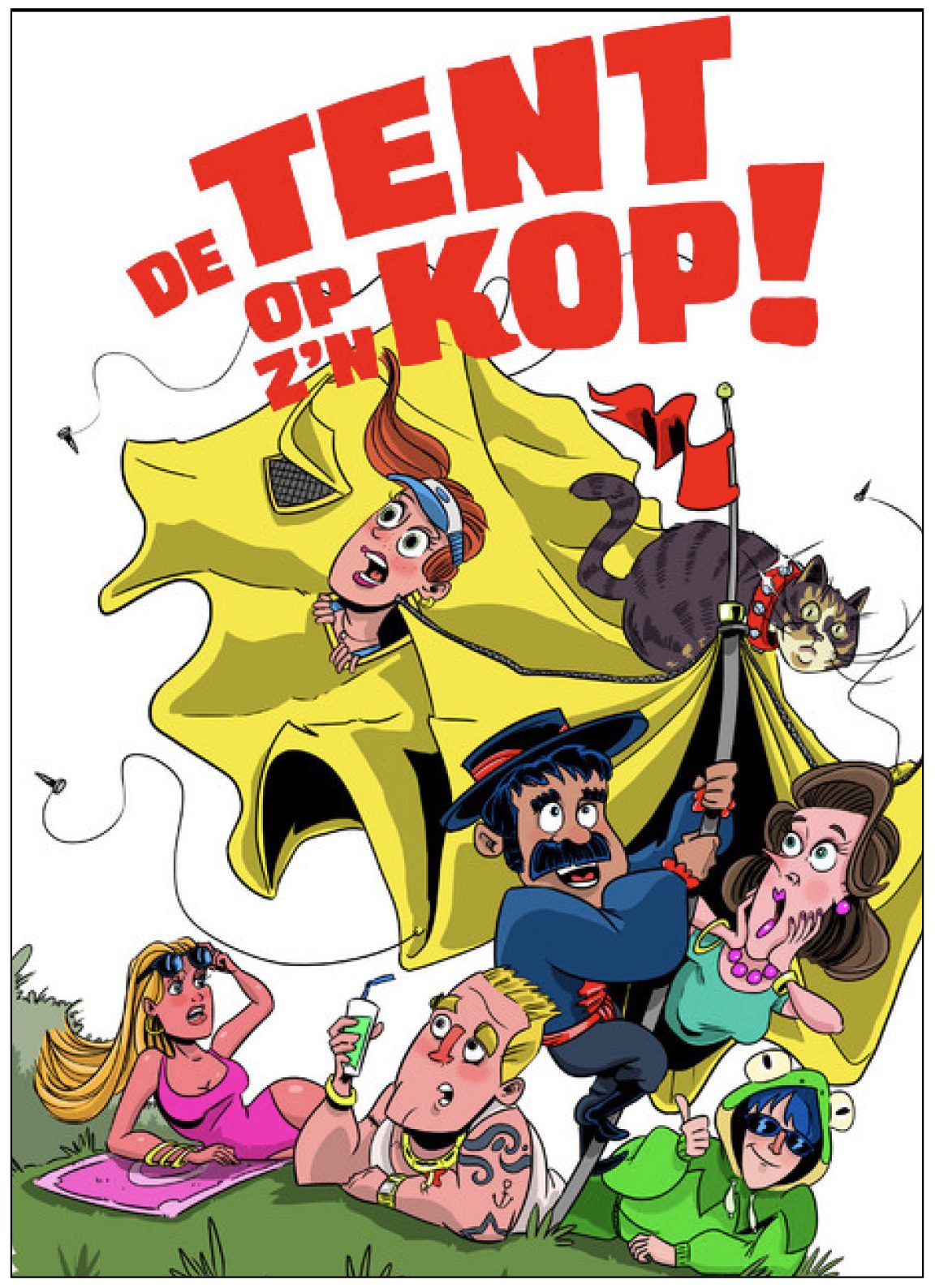 De tent op z'n kop